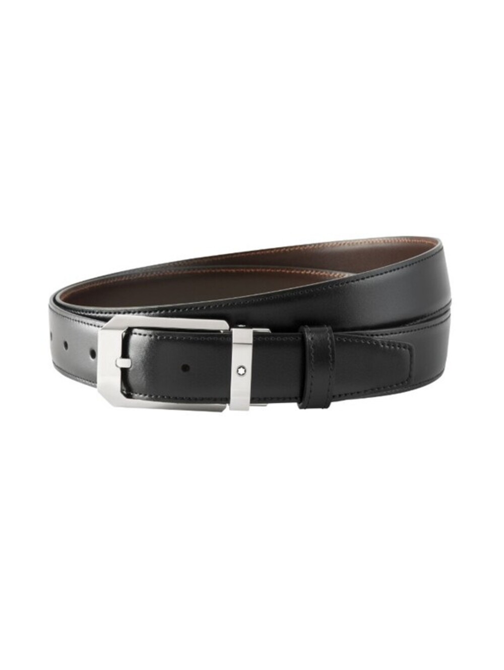 Montblanc Rectangular Stainless Steel Pin Buckle Reversible